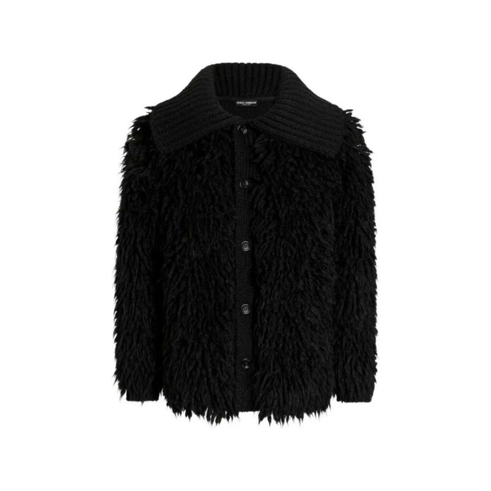 Dolce & Gabbana Men Faux-Fur Effect Cardigan